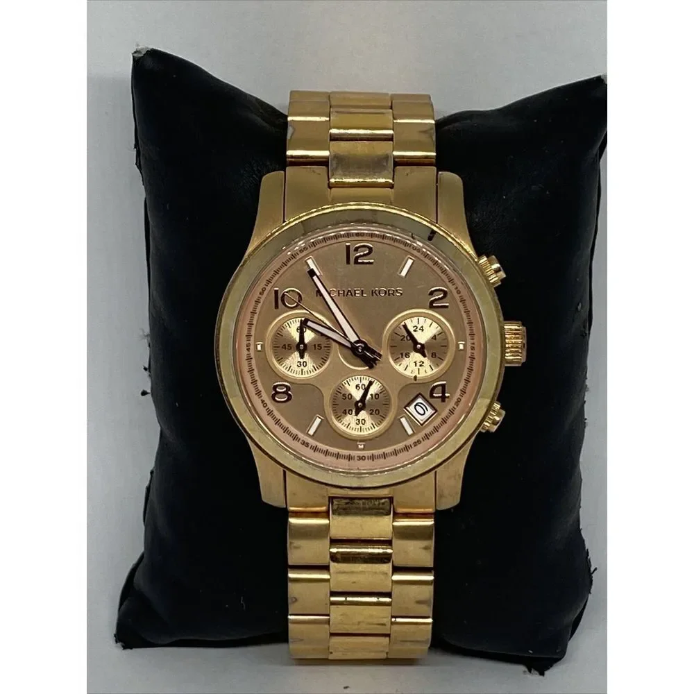 Michael Kors Runway MK5128 Women Stainless Steel Analog Dial Quartz Watch UC846